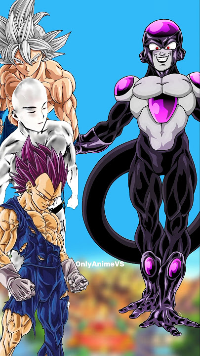 Black Frieza Vs Goku, Vegeta & Saitama