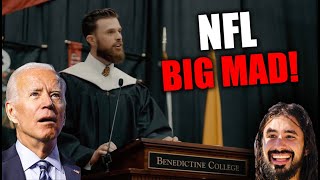 NFL Kicker Harrison Butker Called Anti-Semitic, Anti-LGBTQ & Sexist For His Awesome College Speech!