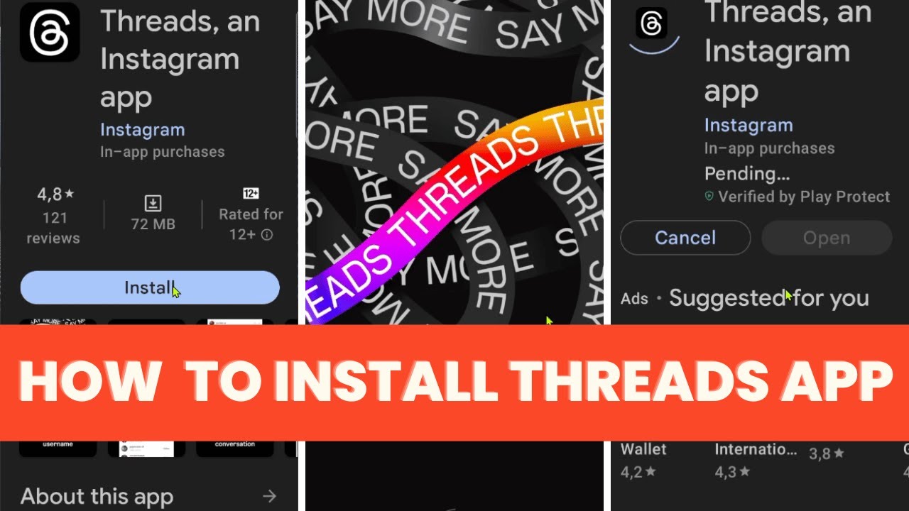 How to download and install threads app instagram on android phone # ...