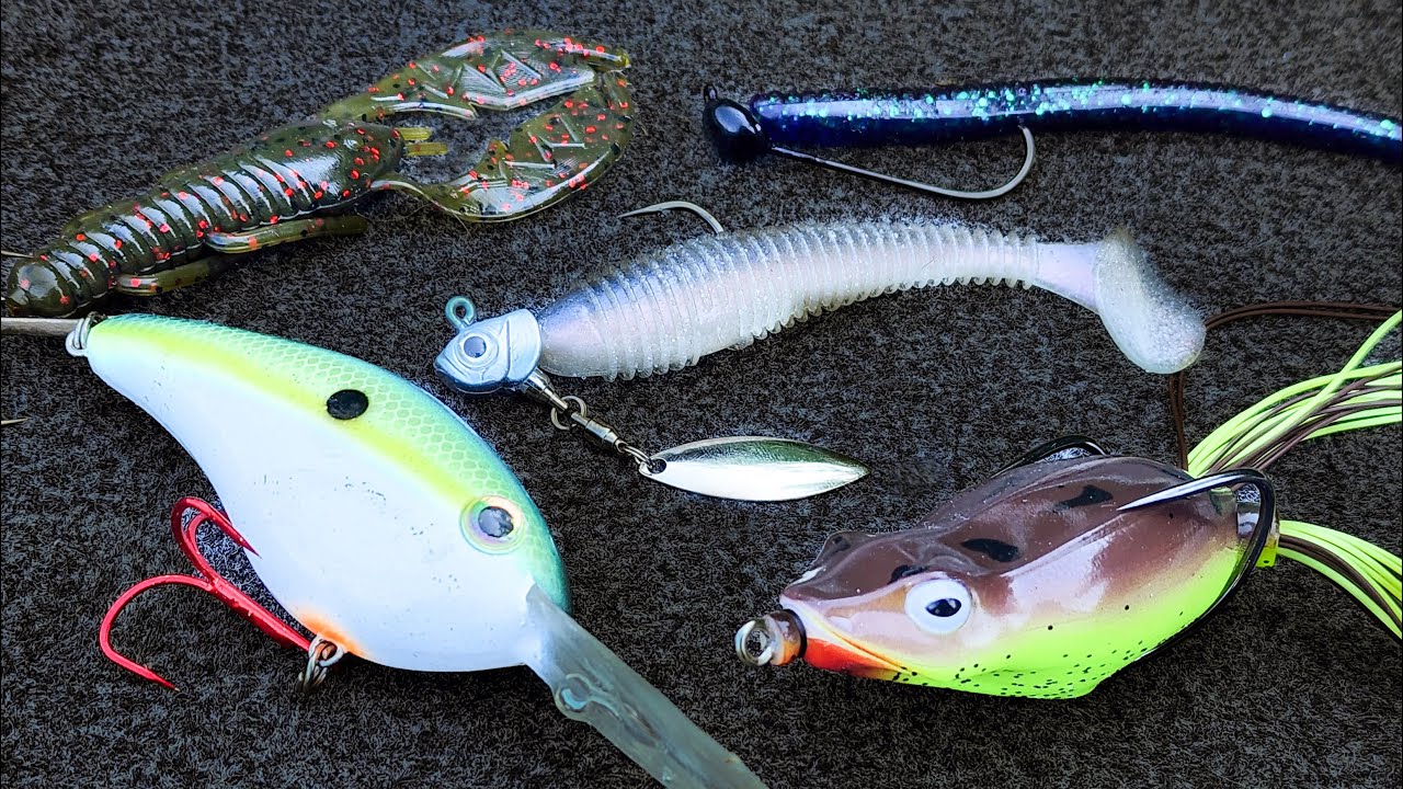 Watch TOP 5 BAITS FOR JULY BASS FISHING! Video on