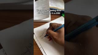 How to calculate dose of Amoxyclav syrup in a child #medicinedose