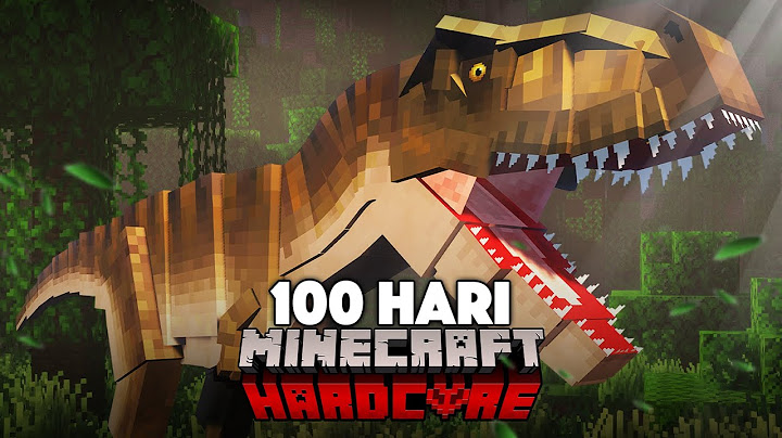 100 Hari Minecraft Hardcore Jurassic Island