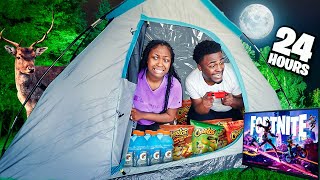 OVERNIGHT CAMPING IN OUR BACKYARD CHALLENGE!