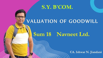 Valuation of Goodwill | Navneet Ltd | Business Accounting | Semester 3
