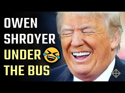 Under the Bus! Alex Jones douche Owen Shroyer is abandoned by Donald Trump as he faces jail time