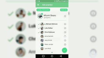 Practice attendance tracker