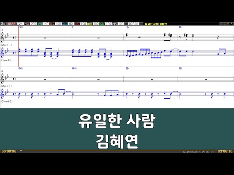 [은성 반주기] 유일한사람 - 김혜연