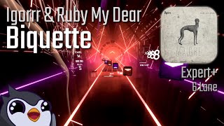 Beat Saber | Igorrr & Ruby My Dear - Biquette [Expert+ 6 Lane] | 75.74%