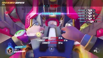 GrumpyKitten - Quintuple kill as D.Va - Overwatch Gameplay - Play Of The Game