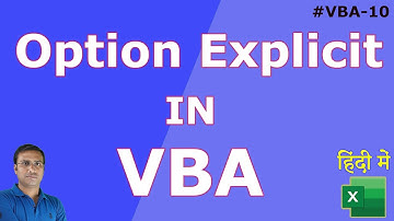 Use Option Explicit in #Excel VBA for Error-Free Code | #VBA – 10