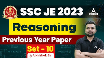 SSC JE 2023 | SSC JE Previous Year Reasoning Question | Set-10 | By Abhishek Sir