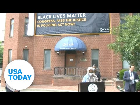 CAIR unveils Black Lives Matter banner in honor of George Floyd | USA TODAY