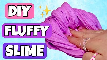 DIY FLUFFY SLIME TUTORIAL!! | How to Make Fluffy Slime + Slime ASMR ✨