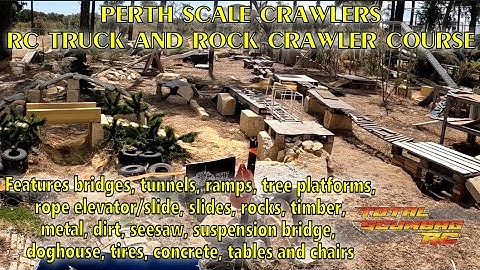 Crawling Paradise! PERTH SCALE CRAWLERS - RC Truck and Rock Crawler Course -Perth, Western Australia