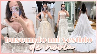 Me PRUEBO VESTIDOS de NOVIA! 👰🏻‍♀️ Bridenformal, Davids Bridal, Pronovias y Esposa | Annie Cuspinera