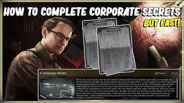 HOW TO COMPLETE CORPORATE SECRETS IN EFT - ESCAPE FROM TARKOV - MECHANIC LIGHTHOUSE TASK - 12.12