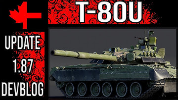 War Thunder: T-80U MBT is a BEAST! Kontakt-5 ERA, 1250HP Engine (Devblog 1.87 Soviet Rank VII)