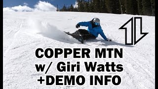 Snowboarding + Demo Info + Disadvantages of Larger Sidecut Radii