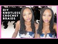 how to crochet knotless boxbraids yourself cheap diy at home #namibian #boxbraids