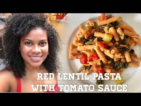 Red Lentil Pasta Dinner | Vegan Gluten Free