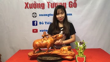 TƯỢNG GỖ TRÂU NẰM ĐỐNG TIỀN GỖ HƯƠNG TA-XƯỞNG TƯỢNG GỖ-ĐỖ TIẾN THÀNH-ZALO/CALL:0868688137