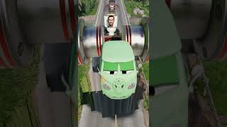 Skibidi Toilets & Dumb Cars Try to Cross Pit & Bollards | BeamNG.Drive