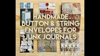 DIY Button & String Envelopes for Junk Journals Using Crop-A-Dile Eyelet Setter!!