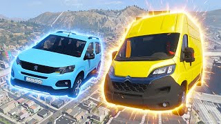 Panelvan Arabalar Vs Hafif Ticari Arabalar Yarışıyor Yeni̇ Parkur Gta 5 Mods