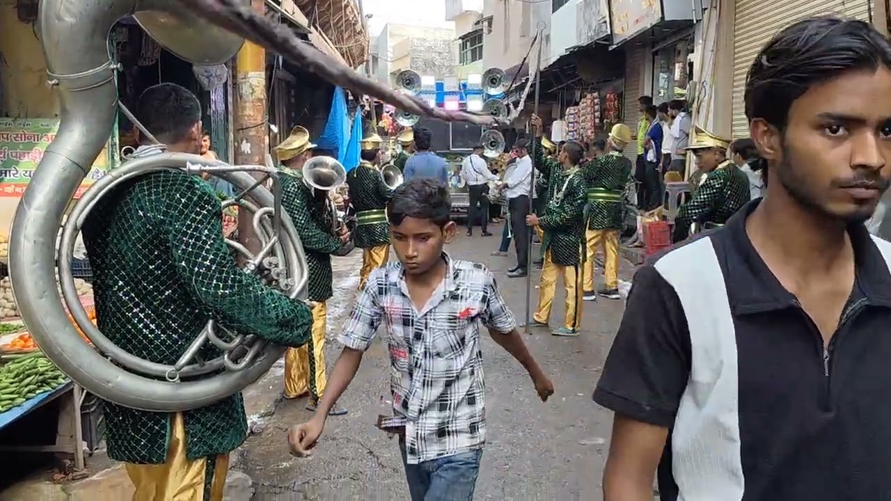 Raju band Khurja🎺📱9528550925 🎷Ganesh chauth 27.8.2025 