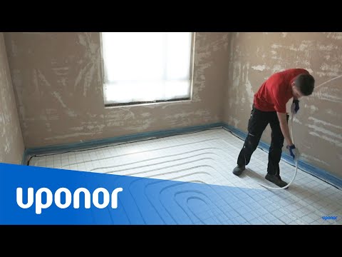 Uponor Fußbodenheizung Klett vs. Noppenplatte