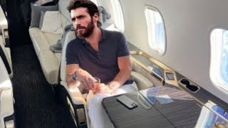 Where is Can Yaman going with plane?