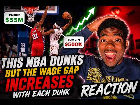 NBA DUNKS BUT THE WAGE INCREASE WITH EACH DUNK