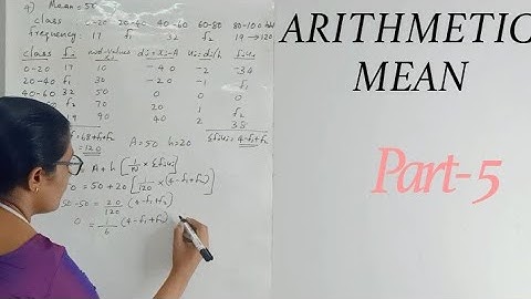 Arithmetic Mean - Part 5 | Continuous Frequency Distribution | Simi