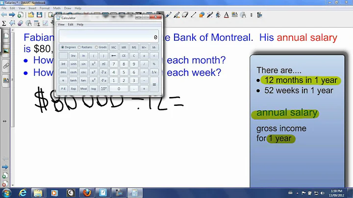 Converting Annual Salary to Monthly and Weekly Salaries
