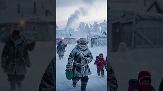 Oymyakon – The Coldest Village in the World 🥶#ColdestPlace #Oymyakon #AmazingFacts