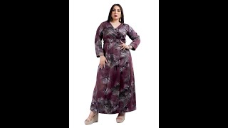 Jalabiya Soft and comfortable Polyester fabric with fully Floral printed Arabian Winter Dress screenshot 2