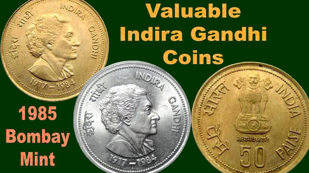 Valuable Indira Gandhi 1985 Commemorative Coins