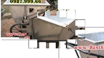 Xe gom rác | Xe thu gom rác đẩy tay 3 bánh | xe gom rác bằng tôn các loại