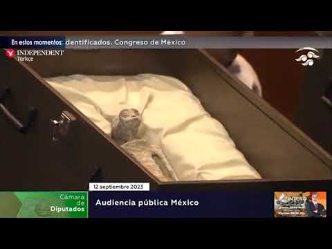 Meksika Kongresi'nde Sergilenen uzaylılar