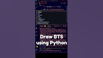 Draw BTS using Python #shorts #bts #programming