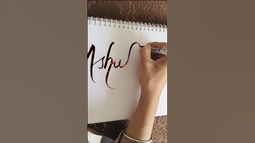 Magic pen 🤩 #calligraphy #calligraphybrush #calligraphymasters #shorts