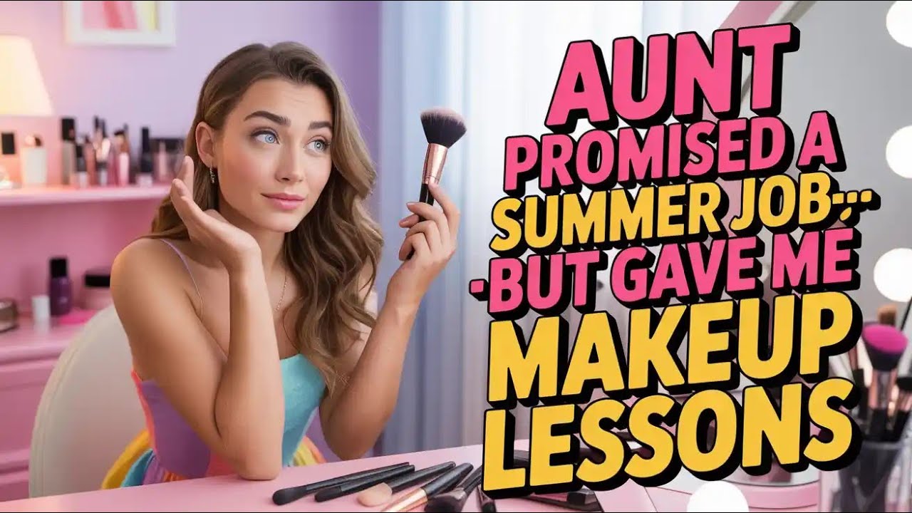[Crossdressing Stories/MtF Transition   Aunt Promised a Summer Job—But Gave Me Makeup Lessons