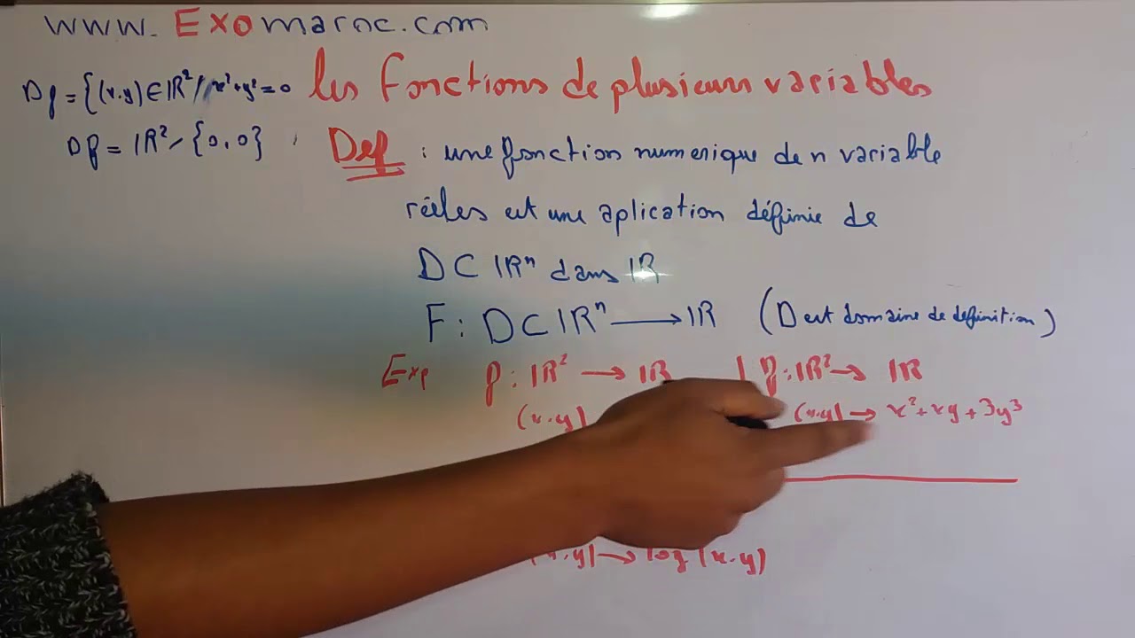 Episode 1 fonction de plusieurs variables : définition - YouTube