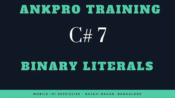 C# 7 Chapter 2: Binary literals