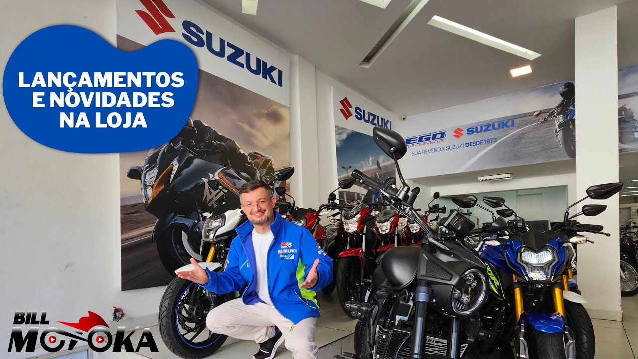 Olhando bem de pertinho TODAS as motos Suzuki, Haojue e Zontes que estavam na loja nesse dia.