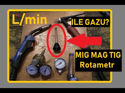 MIG MAG TIG  ile GAZU L/min ?  Rotametr nasadzany na palnik /dyszę