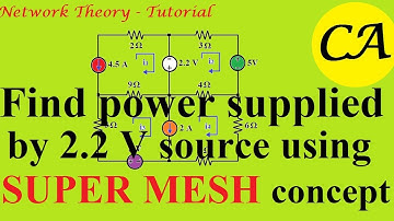 Network Theory Tutorial using supermesh