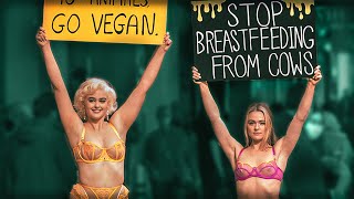 Professional model Stefania Ferrario and activist Tash Peterson ...
