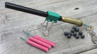 Make an Easy Firecracker Cannon | Old Bullet Cartridge $2