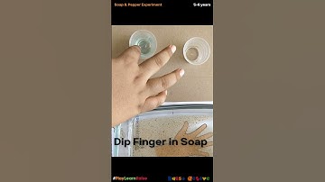 Soap & pepper experiment | Importance of washing hands using soap for kids #shorts